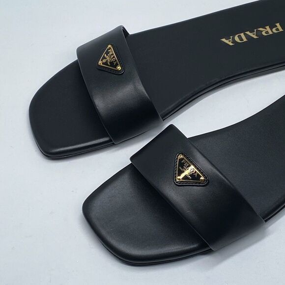 Prada Triangle Logo Slide Sandal size 39 - Picture 4 of 12